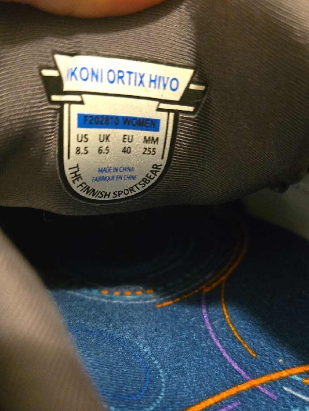Karhu Women's Ikoni 3.0 Running Shoe - Black & Stone Blue - Picture 2 of 12